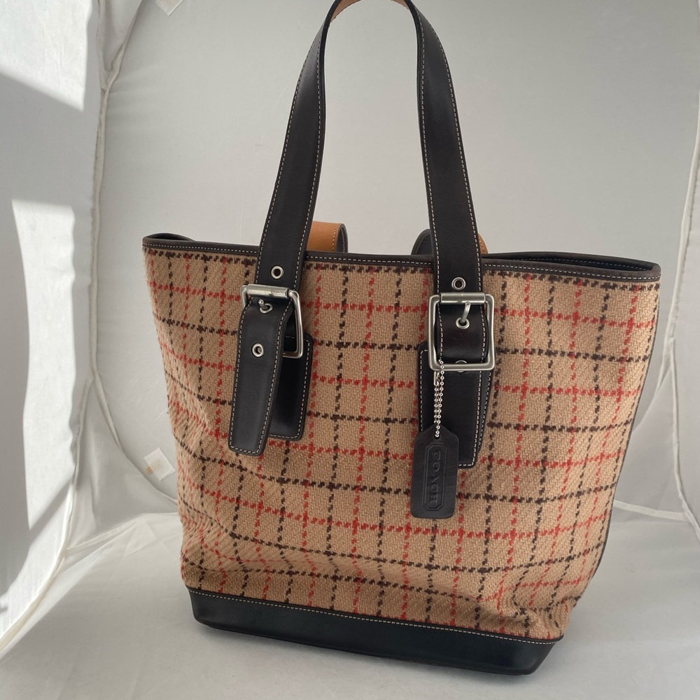 Coach wool tote 👜 - Picture 1 of 9